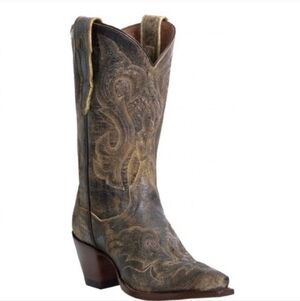 Dan Post Brown Heeled Boots